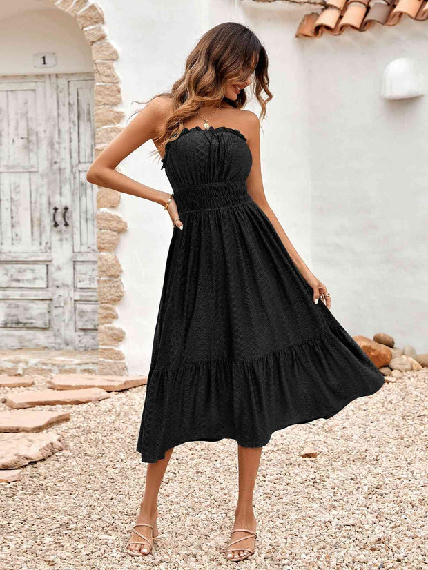 Strapless Midi Dress