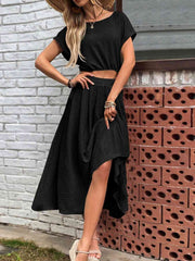 Pleated Skirt TWO PIECE Set