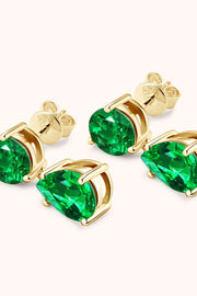 THE CARRIE Lab-Grown Emerald Drop Earrings