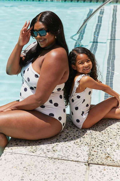 Polka Dot One Piece Swimsuit