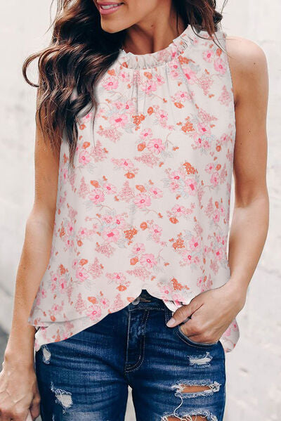 Frilly Floral Tank