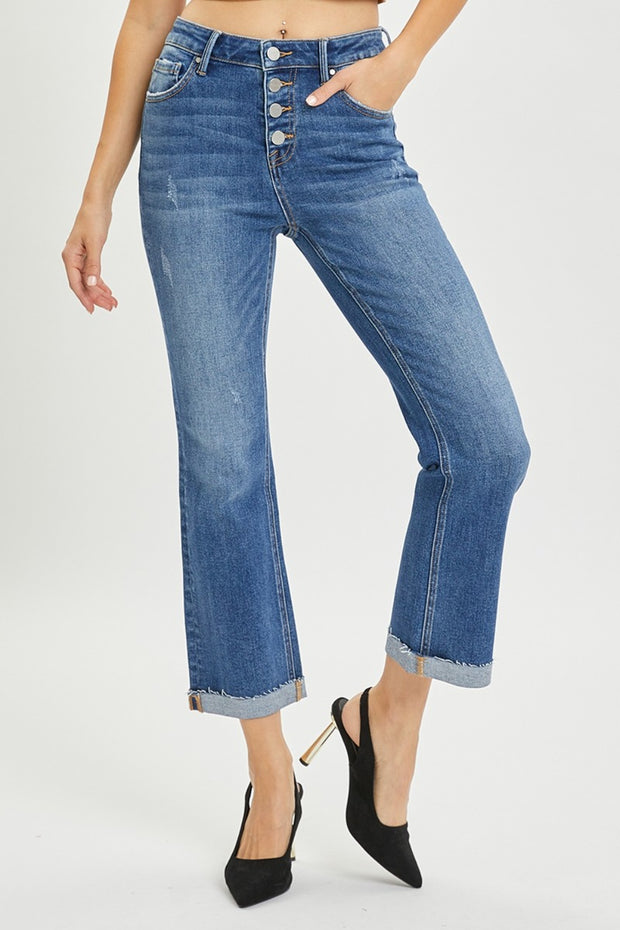 Cropped Bootcut Jeans