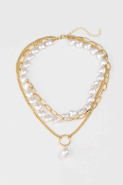 Three-Layered Pearl Necklace