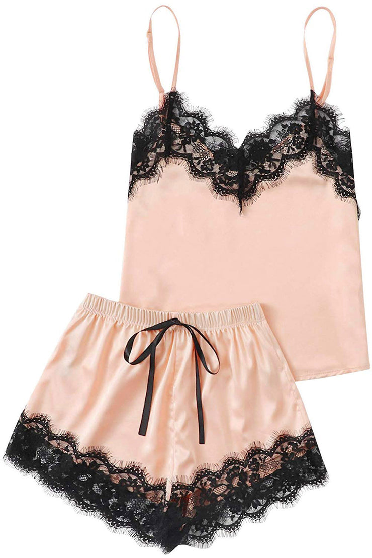 Lace Trimmed Cami Sleep Set