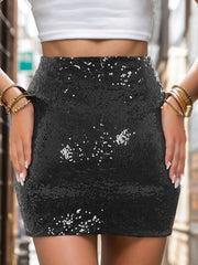 Black Sequin Culotte