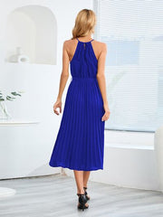 Pleated Midi Dress