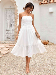 Strapless Midi Dress