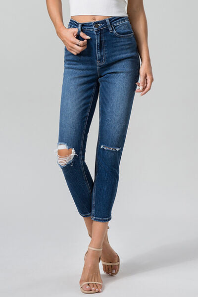 Cropped Mom Jeans