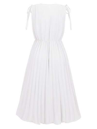 Pleated Midi Dress