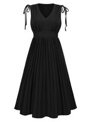 Pleated Midi Dress