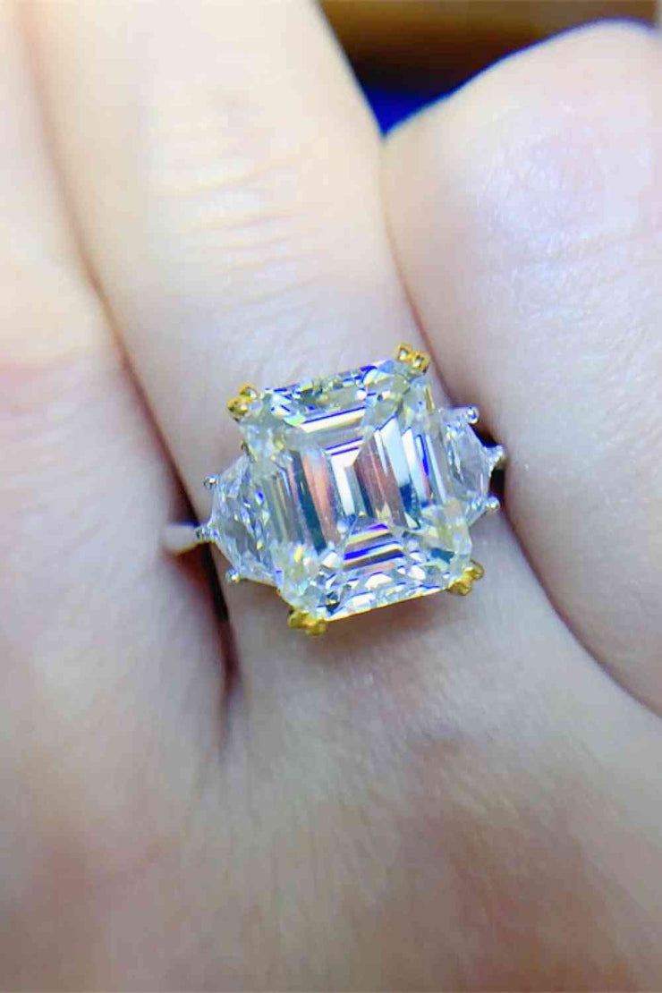 THE DARBY 5 Carat Asscher Cut Moissanite Ring