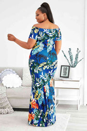 Women’s Plus Floral Fishtail Dress