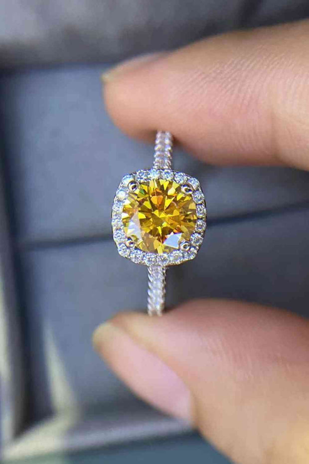 THE HAYWORTH Canary Diamond Inspired 3 Carat Moissanite Ring