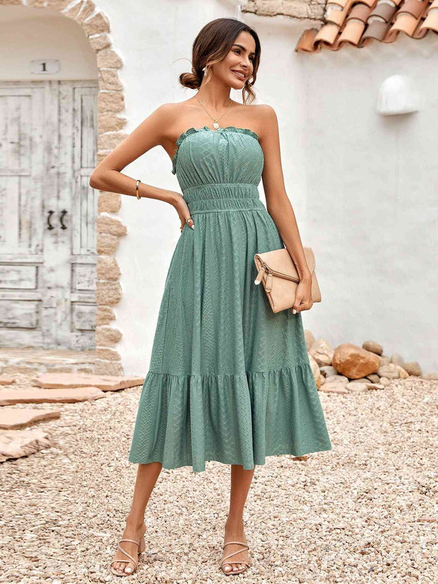 Strapless Midi Dress