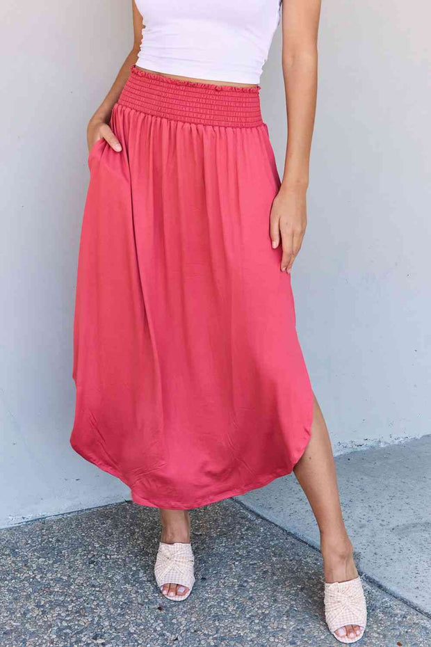 Hot Pink Maxi Skirt