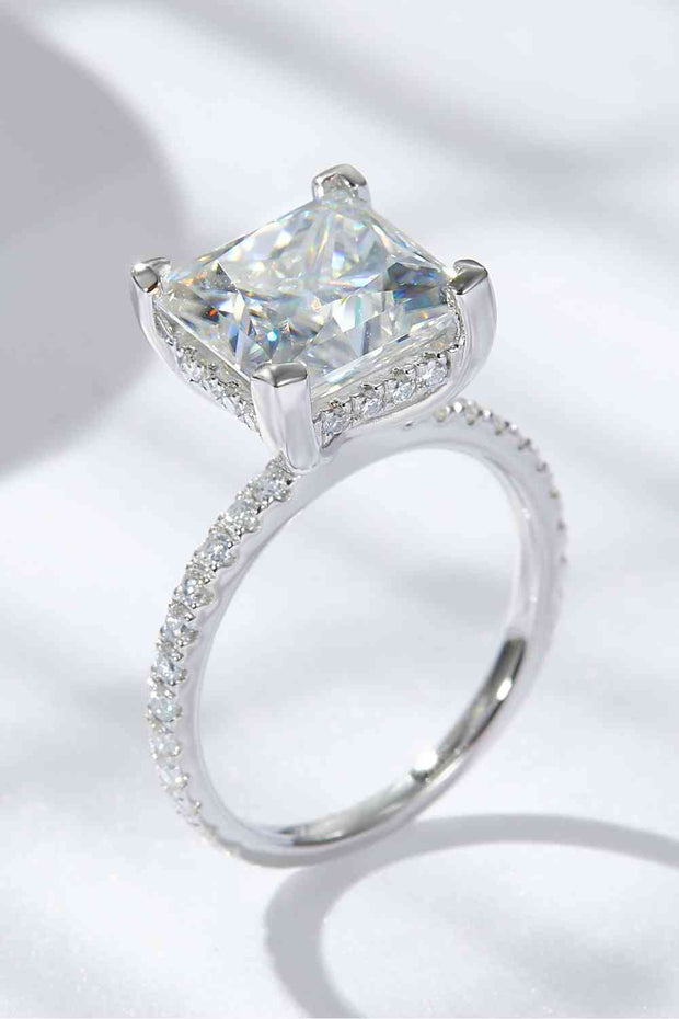 THE STANWYCK 5.52 Carat Moissanite Princess style Ring