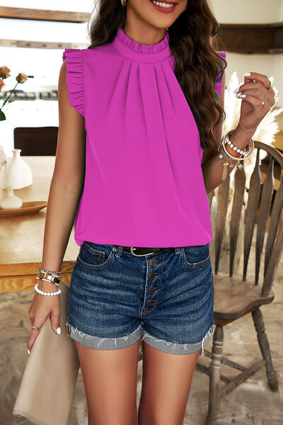 Frill Ruched Blouse