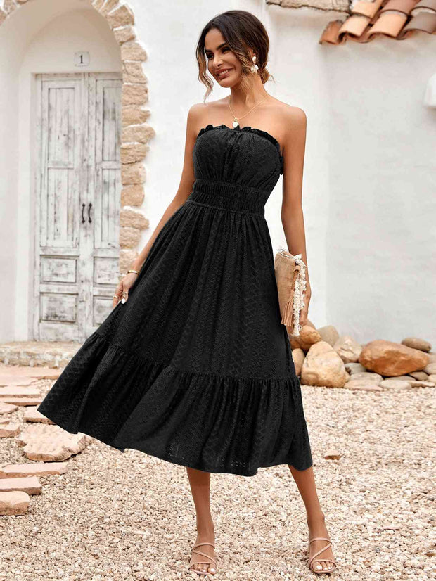 Strapless Midi Dress