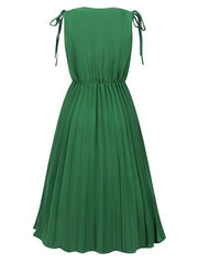 Pleated Midi Dress