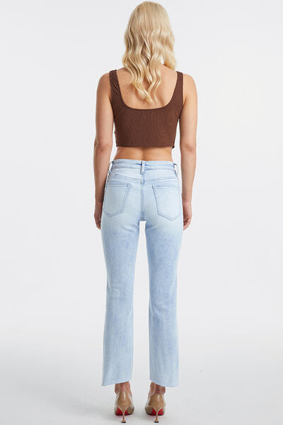 High Waist Straight Jeans