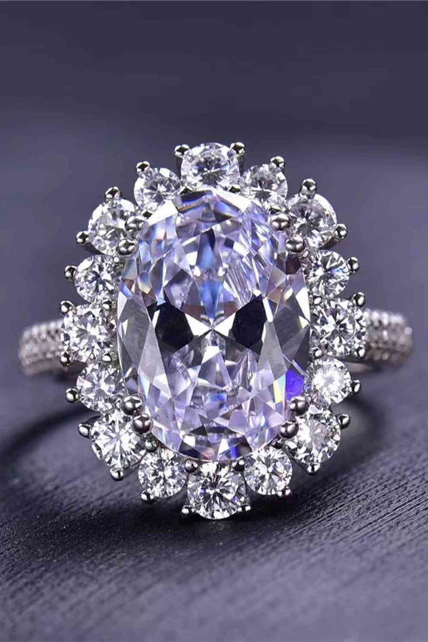 THE MARILYN 8 Carat Oval Moissanite Ring