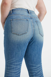 High-Waist Retro Bootcut Jeans