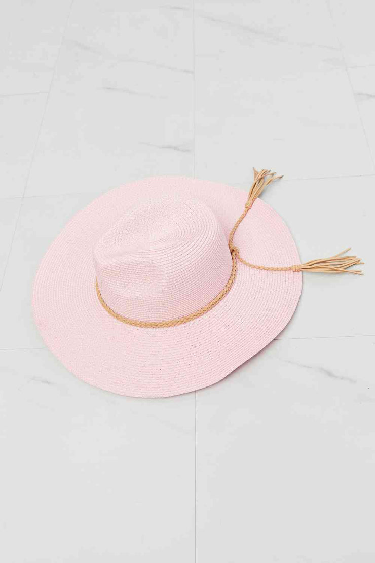 Pink Straw Women’s Cowboy Hat