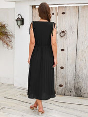 Pleated Midi Dress