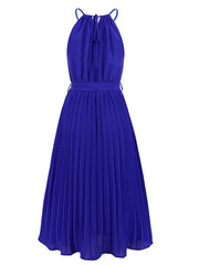 Pleated Midi Dress