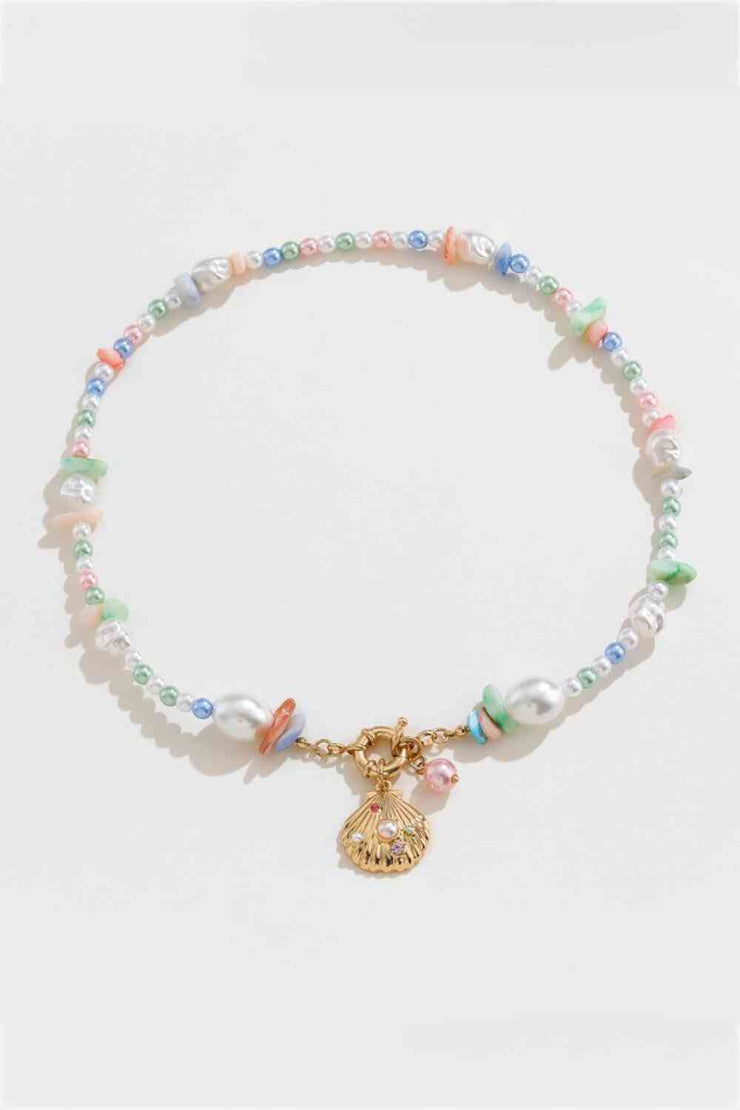 Colorful Synthetic Pearl Necklace